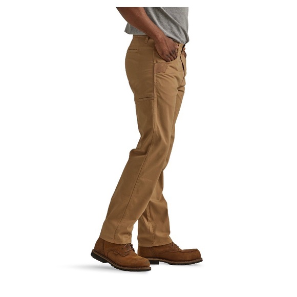 Wrangler Workwear Pants 44x32 Brown Men Relaxed Fit Work Khaki Tool Pockets - Picture 1 of 8